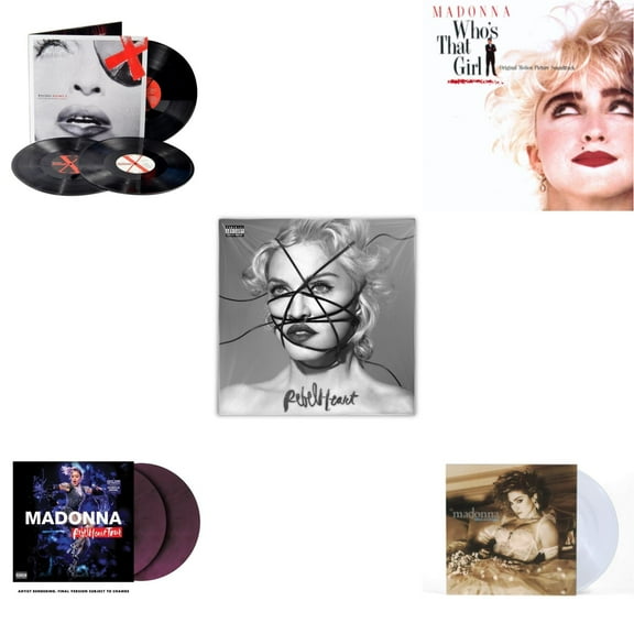 Madame X (Live) (3LP) & Rebel Heart Tour (X) (Purple Galaxy Swirl Vinyl/2LP) & Rebel Heart & Who's That Girl Ost (Back 2 The 80S) (I) & Like A Virgin