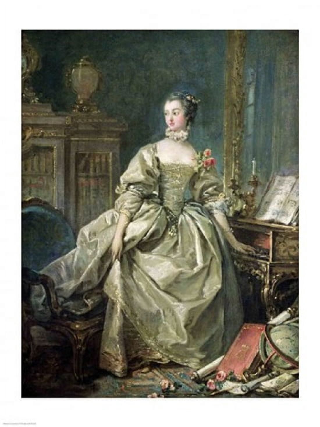 Madame de Pompadour Canvas Art - Francois Boucher (18 x 24)