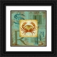 thumbnail image 1 of Maday, Jane 15x15 Black Ornate Wood Framed with Double Matting Museum Art Print Titled - Sand and Surf III, 1 of 4