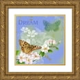 thumbnail image 1 of Maday, Jane 20x20 Gold Ornate Wood Framed with Double Matting Museum Art Print Titled - Butterflies Inspire II, 1 of 4