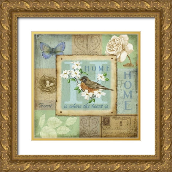 Maday, Jane 20x20 Gold Ornate Wood Framed with Double Matting Museum Art Print Titled - Sweet Inspirations I