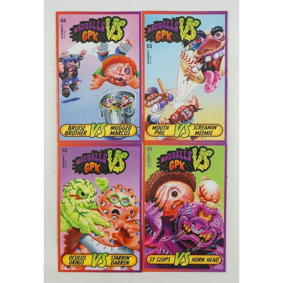 Madballs Vs Garbage Pail Kids #1-4 VF/NM complete series Cover C Variants GPK ; Dynamite (C)