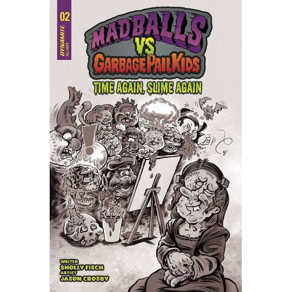 Madballs Vs. Garbage Pail Kids: Time Again, Slime Again #2E VF ; Dynamite Comic Book