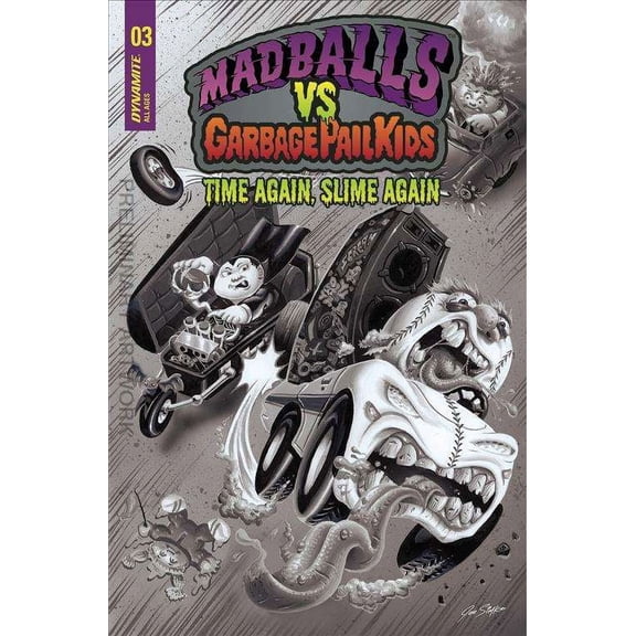 Madballs Vs. Garbage Pail Kids: Time Again, Slime Again #3F VF ; Dynamite Comic Book