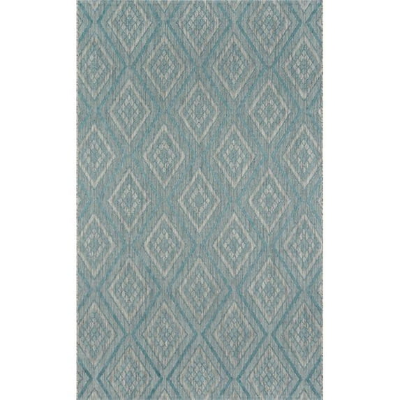 Madcap Cottage by Momeni Lake Palace Rajastan Weekend Light Blue Indoor/Outdoor Area Rug 2' X 3'