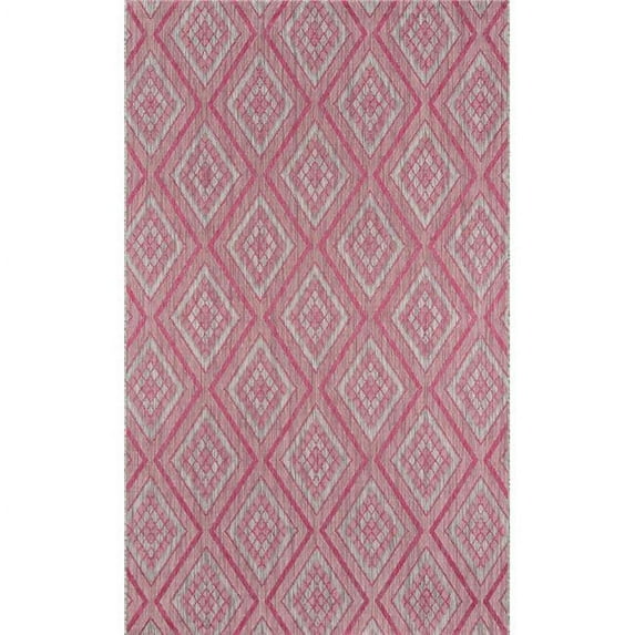 Madcap Cottage by Momeni Lake Palace Rajastan Weekend Pink Indoor/Outdoor Area Rug 5'3" X 7'6"