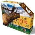 thumbnail image 1 of Madd Capp ELK 1000 Piece Jigsaw Puzzle For Ages 12 and up – 7002 - Unique-Shaped Border, Poster Size, Challenging Random Cut, Five-Sided Box Fits on Bookshelf, Includes Educational Fun Facts, 1 of 7