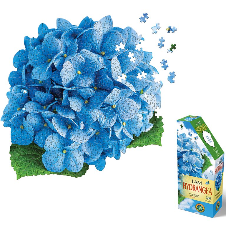 Madd Capp: I Am Hydrangea - 350 Piece Puzzle - Floral Shaped