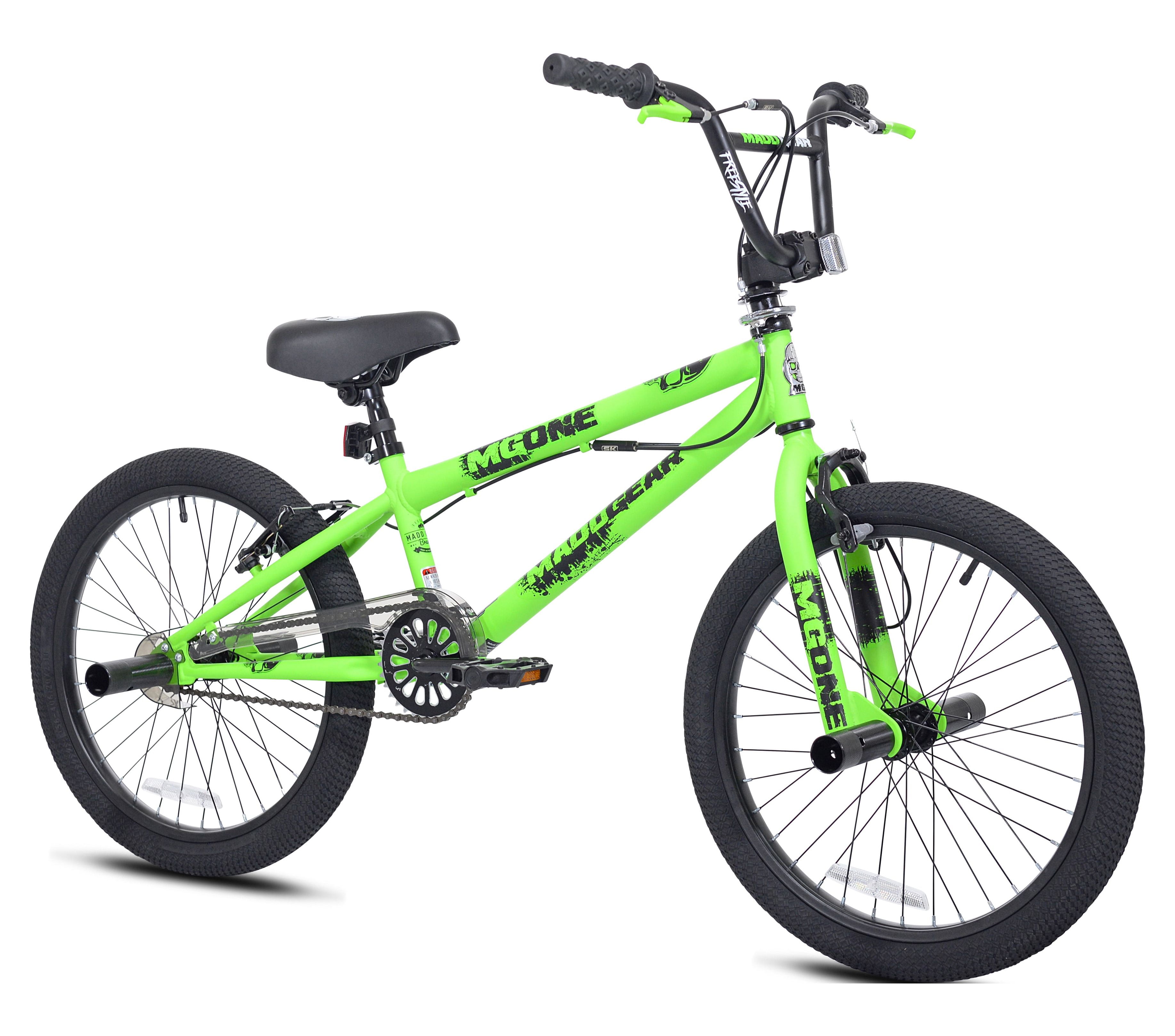Madd Gear 20-inch Boy's Freestyle BMX Child Bicycle, Green