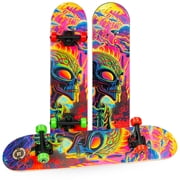 Beginner Skateboard for Kids and Teens – 31" Maple Deck – ABEC-5 Bearings – Easy to Ride – Madd Gear LTR