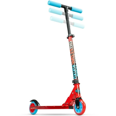 Madd Gear Carve 100 Folding Kids Inline Kick Scooter - Lightweight Height Adjustable 3 Yrs + Fully Assembled & Ready-to-Ride