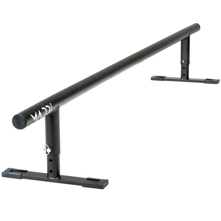 Madd Gear Grind Rail - 55" Long - 3-Step Adjustable Height - Extra Stability Practice Skate Rail