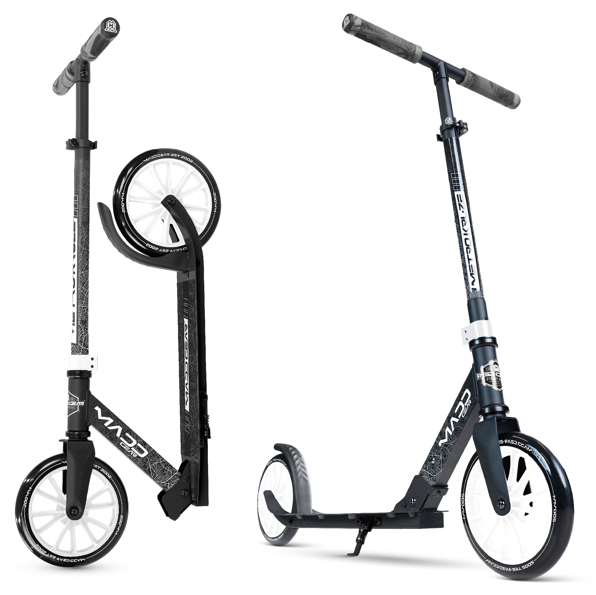 Madd Gear Kruzer 200mm Commuter Scooter Easy Folding Height