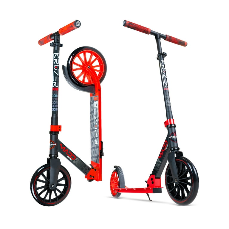 Madd Gear Kruzer 200mm Commuter Scooter Easy Folding Height Adjustable for Teens Adults