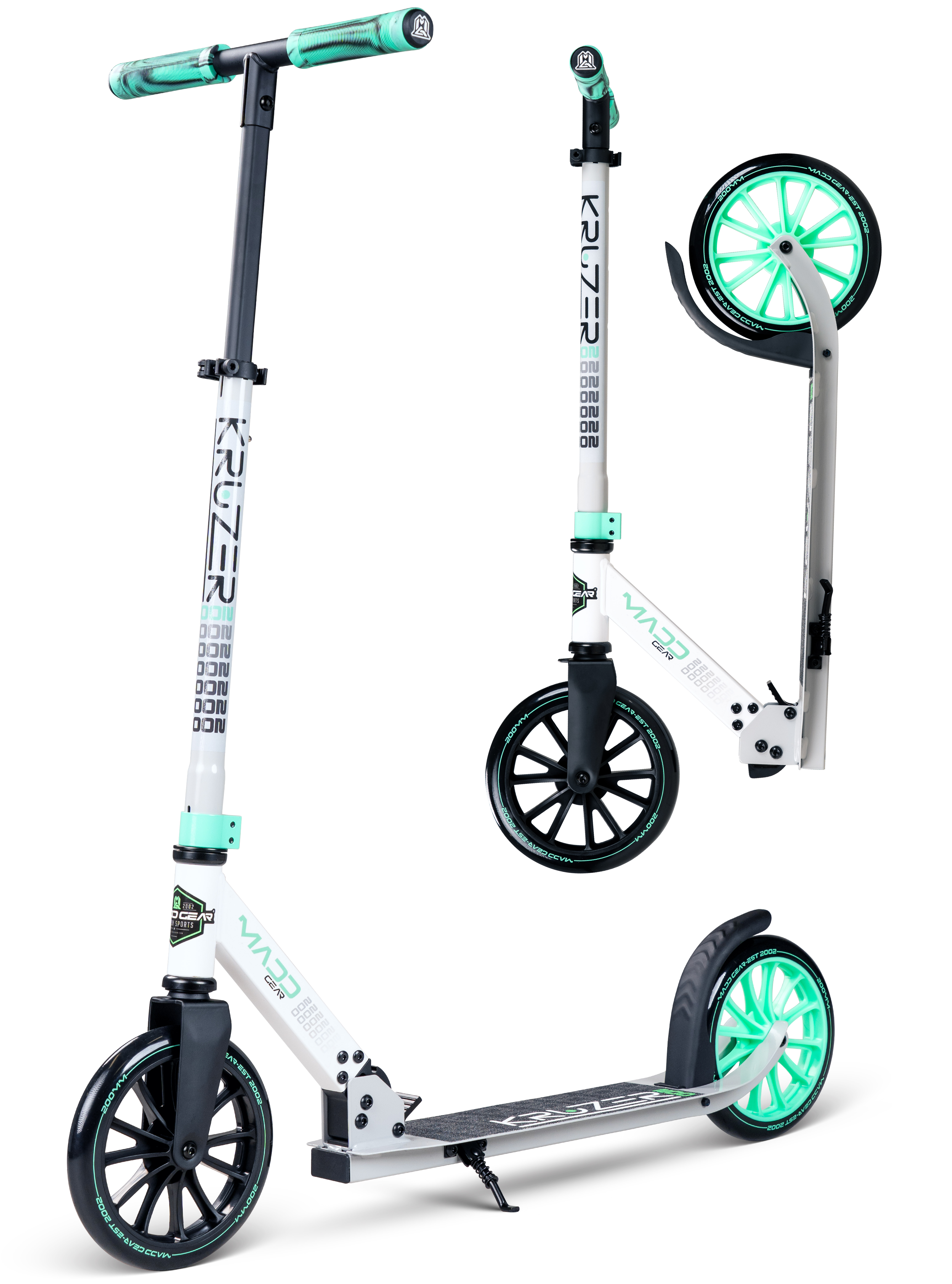 Madd Gear Kruzer 200mm Commuter Scooter, Easy Folding, Teens & Adults Max Weight 220LBS