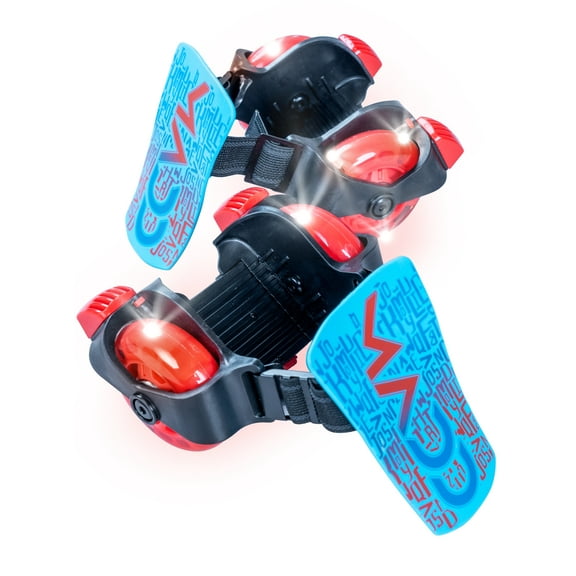 Madd Gear Light-Up Rollers Heel Skates LED Wheels Adjustable to Fit Most Shoe Sizes Kids Ages 6+