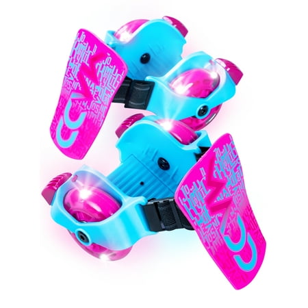 Madd Gear Light-Up Rollers Heel Skates LED Wheels Adjustable to Fit Most Shoe Sizes Kids Ages 6+