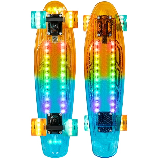 Madd Gear Lightup Skateboard Retro Mini Cruiser 62mm Wheels Penny
