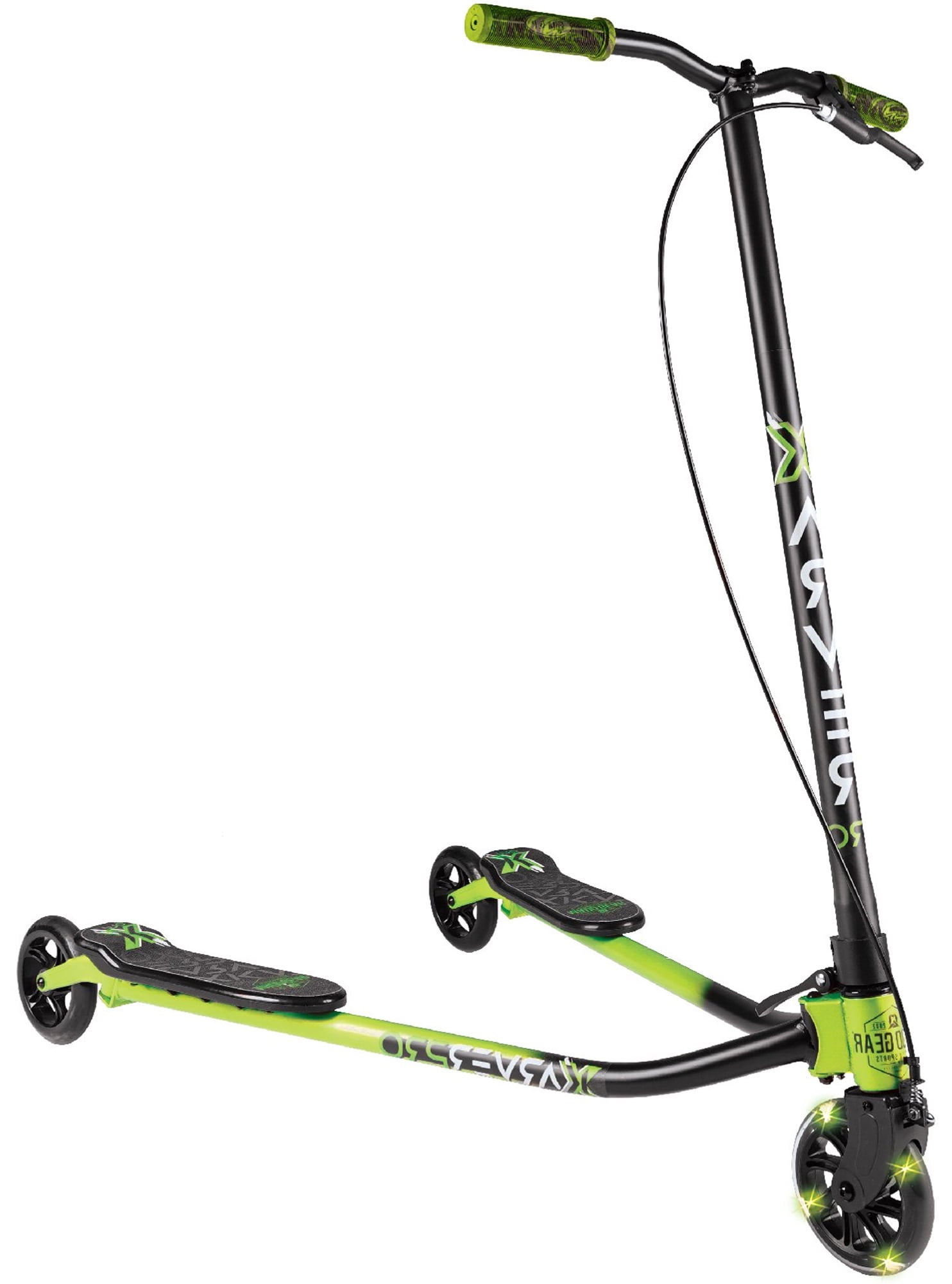 Madd Gear X Karver Pro LightUp 3in1 Drifting Modes Swing Scooter for