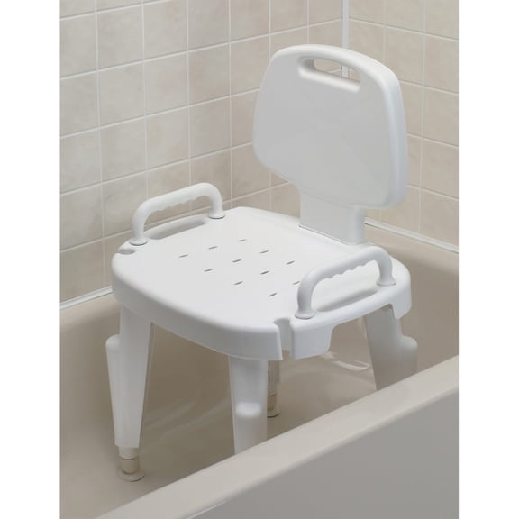 Maddak - Bath Safe Adjustable Shower Seat with Arm and Back