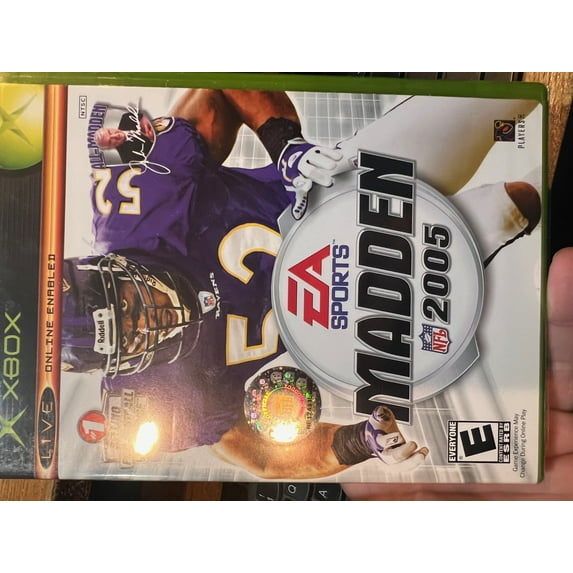 Madden NFL 2005, Physical/Xbox, Sports Game, 2 Offline Players Parental Controls Video Game