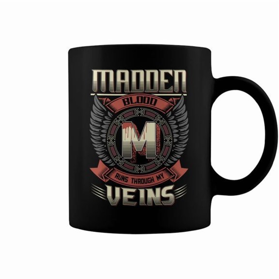 Madden Blood Run Through My Veins Name V8 Coffee Mugs