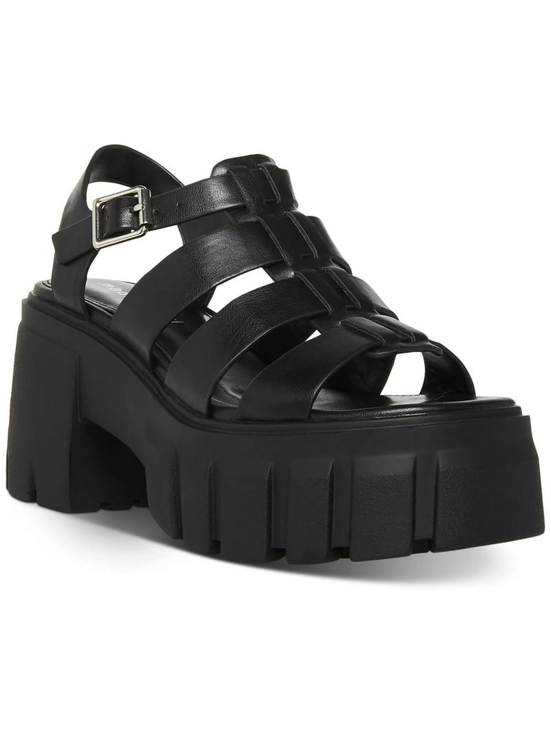 ☆新作☆【美脚効果】Madden Girl Genesis Platform サンダル Madden Girl Womens Gennesis Faux Leather Lug Sole Platform