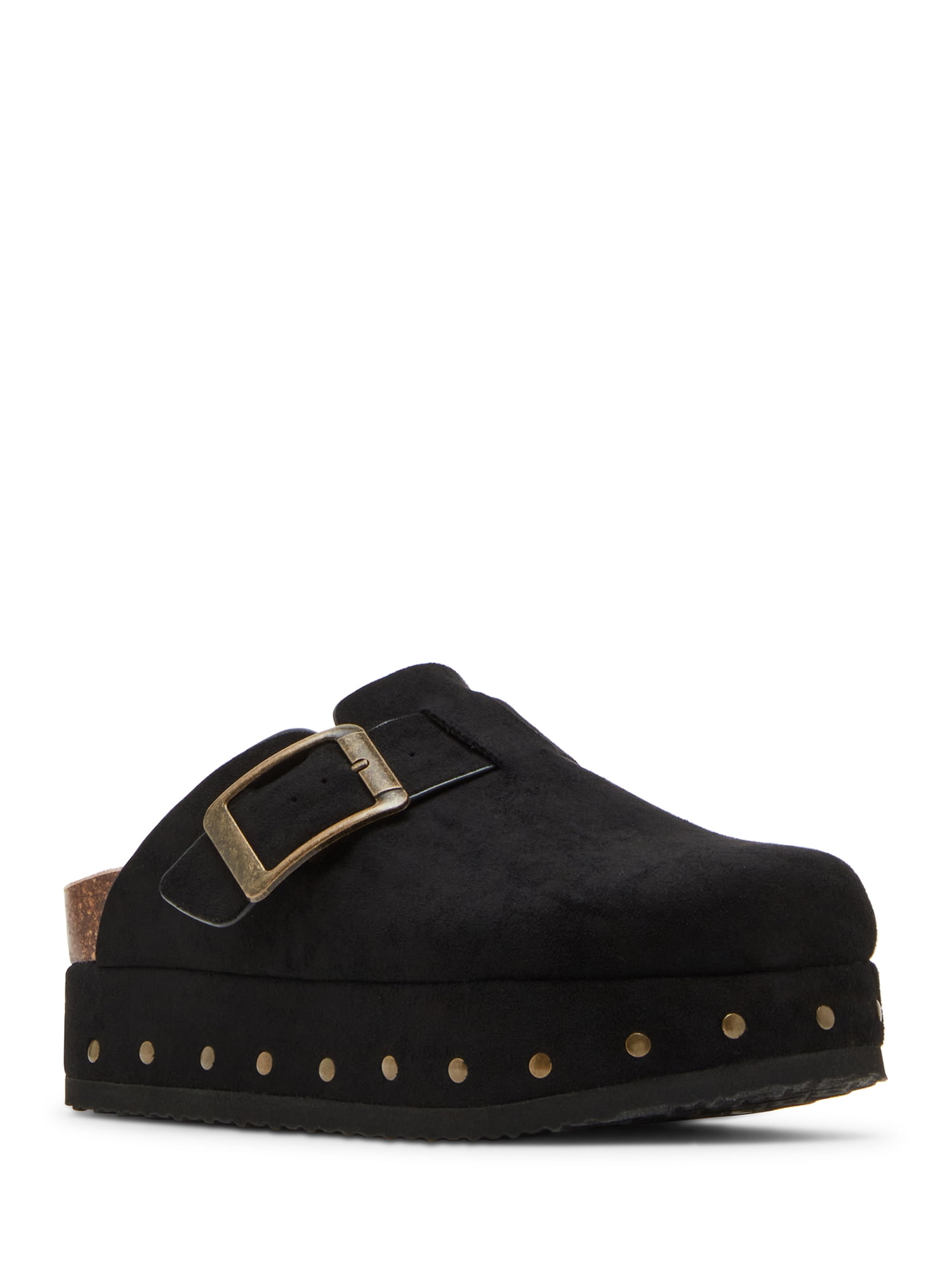 Madden Girl Women's Luna Faux Suede Platform Clogs