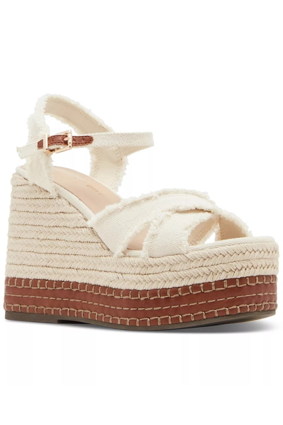 NATURAL CANVAS Women's Carlotta Platform Espadrille Sandals, US 8