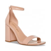 Madden Girl NUDE PATENT Womens Star Two-Piece Block-Heel Sandals, US 10M