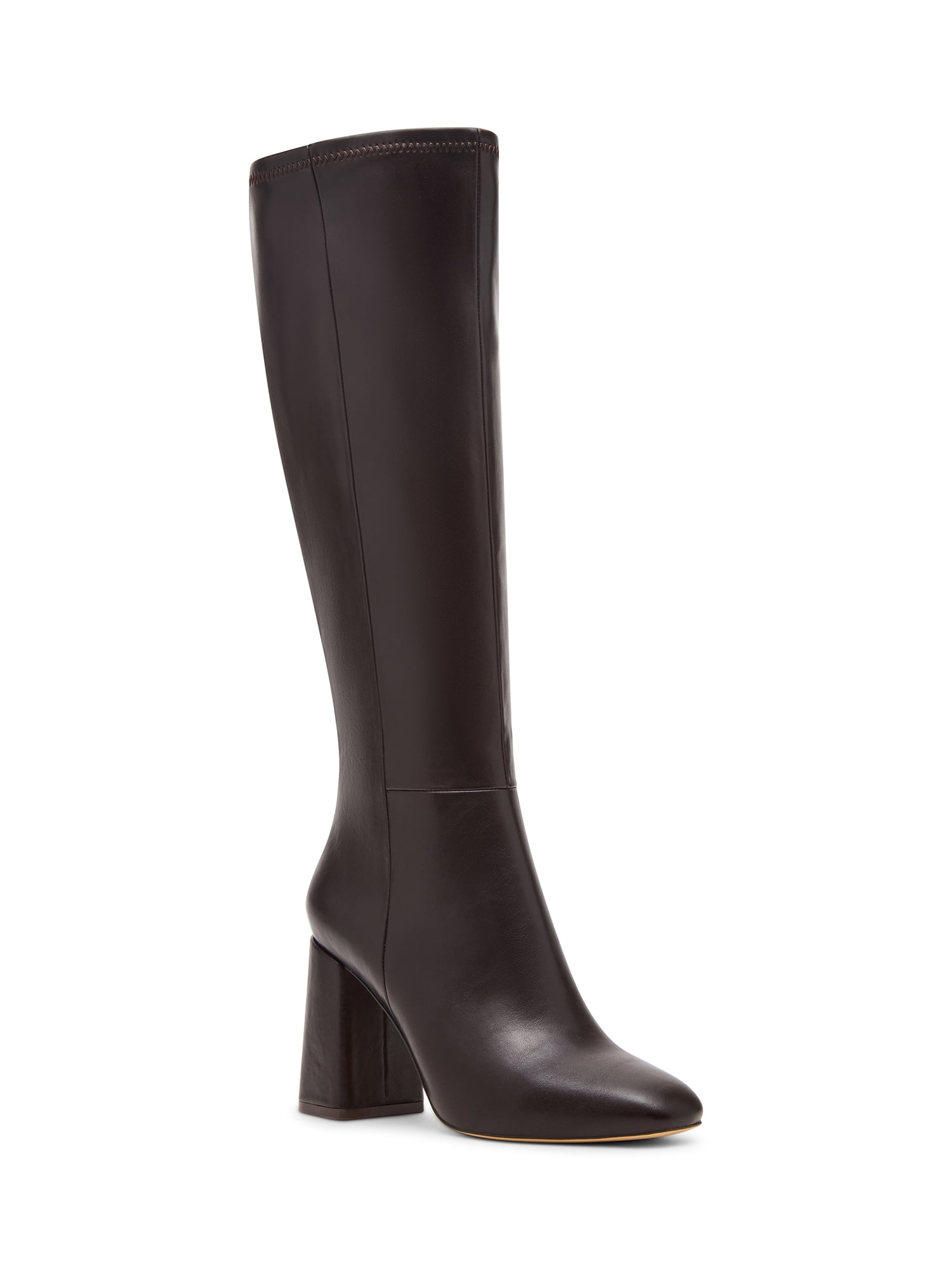 Madden Girl Women's Wesley Block Heel Tall Shaft Boot (Wide Calf Available)