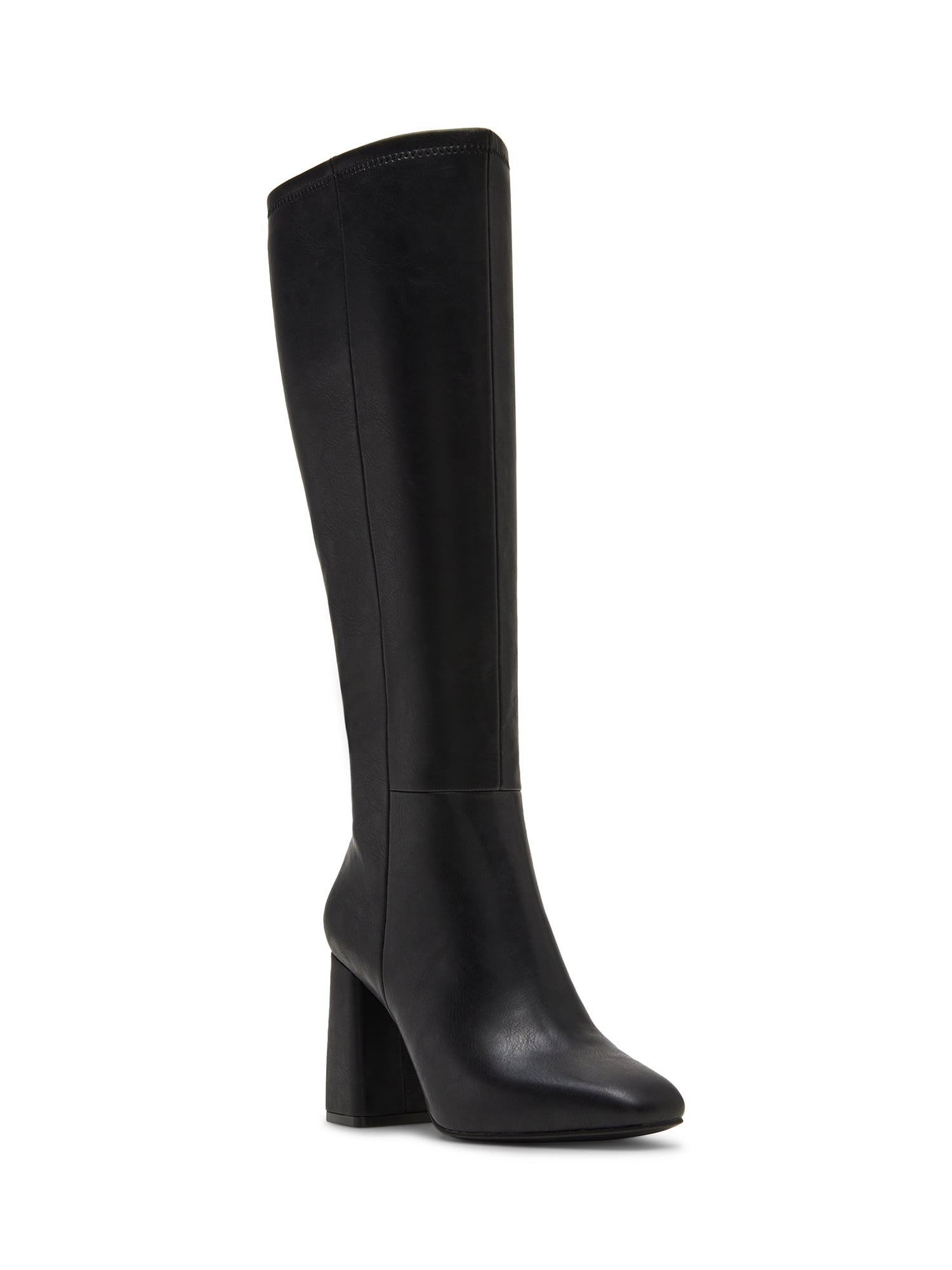 Madden Girl Women's Wesley Block Heel Tall Shaft Boot (Wide Calf Available)