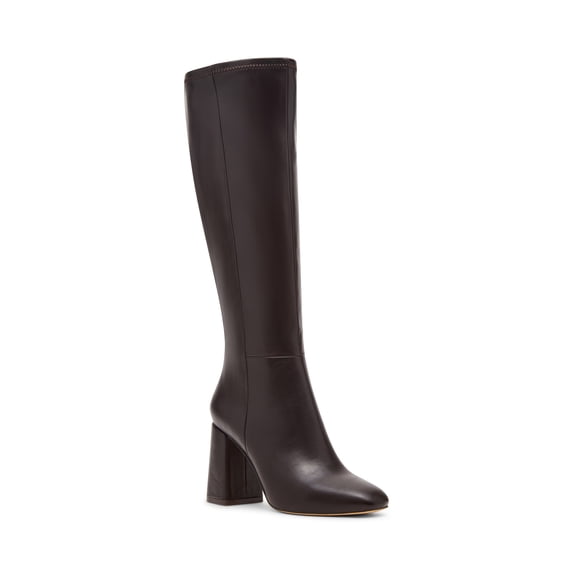 Madden Girl Women's Wesley Block Heel Tall Shaft Boot (Wide Calf Available)