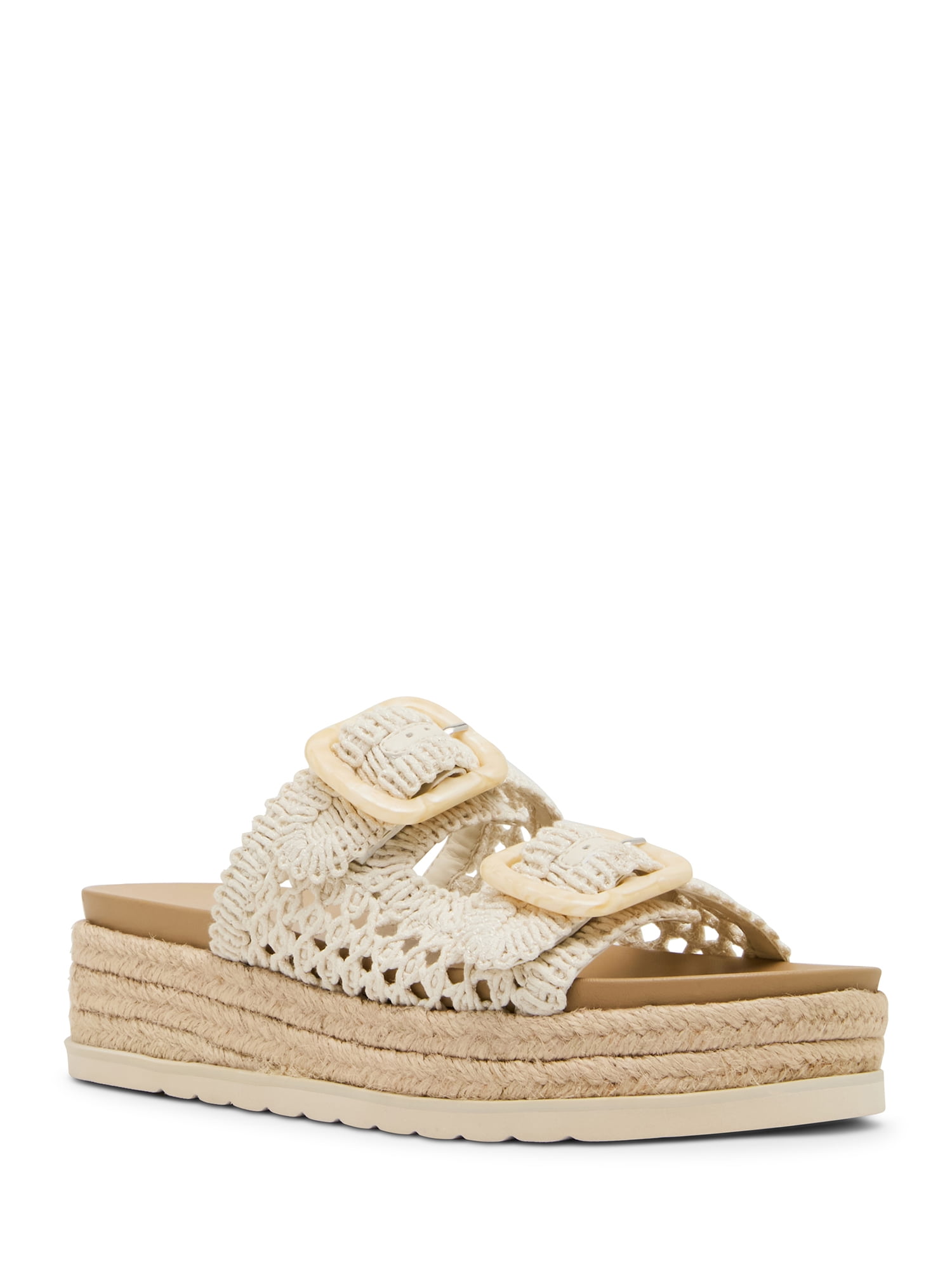 Madden Girl Women's Annika Two Strap Crochet Platform Sandal