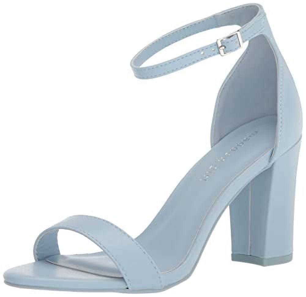 Madden Girl Women's Beella Heeled Sandal, Powder Blue, 8