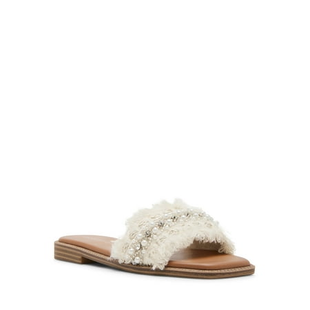 Madden Girl Women's Bobbii Fringe Slide On Sandal