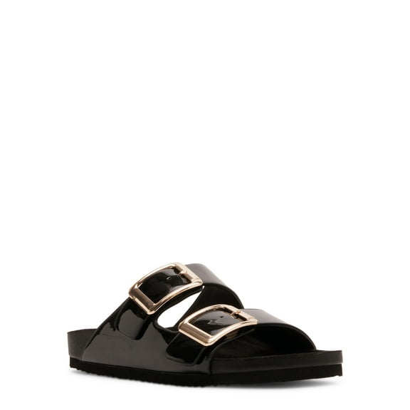 Madden Girl Women's Bodie Two Strap Footbed Sandals