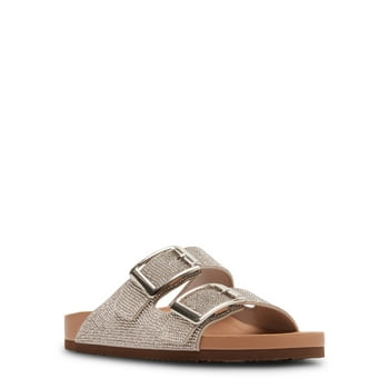 Madden Girl Women's Bodiee-R Two Strap Flat Footbed Sandal