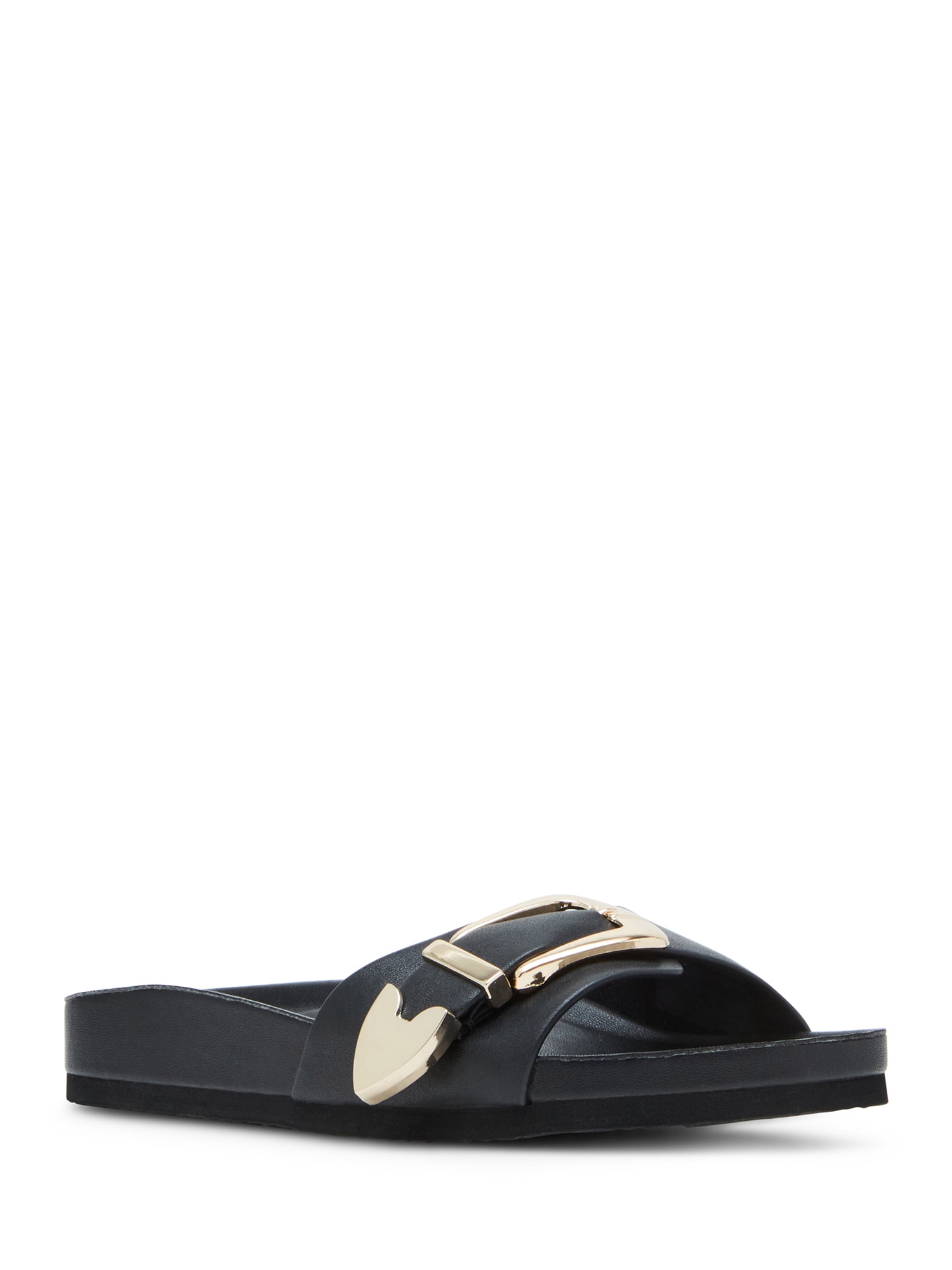 Madden Girl Women's Brookk Slide On Buckle Sandal
