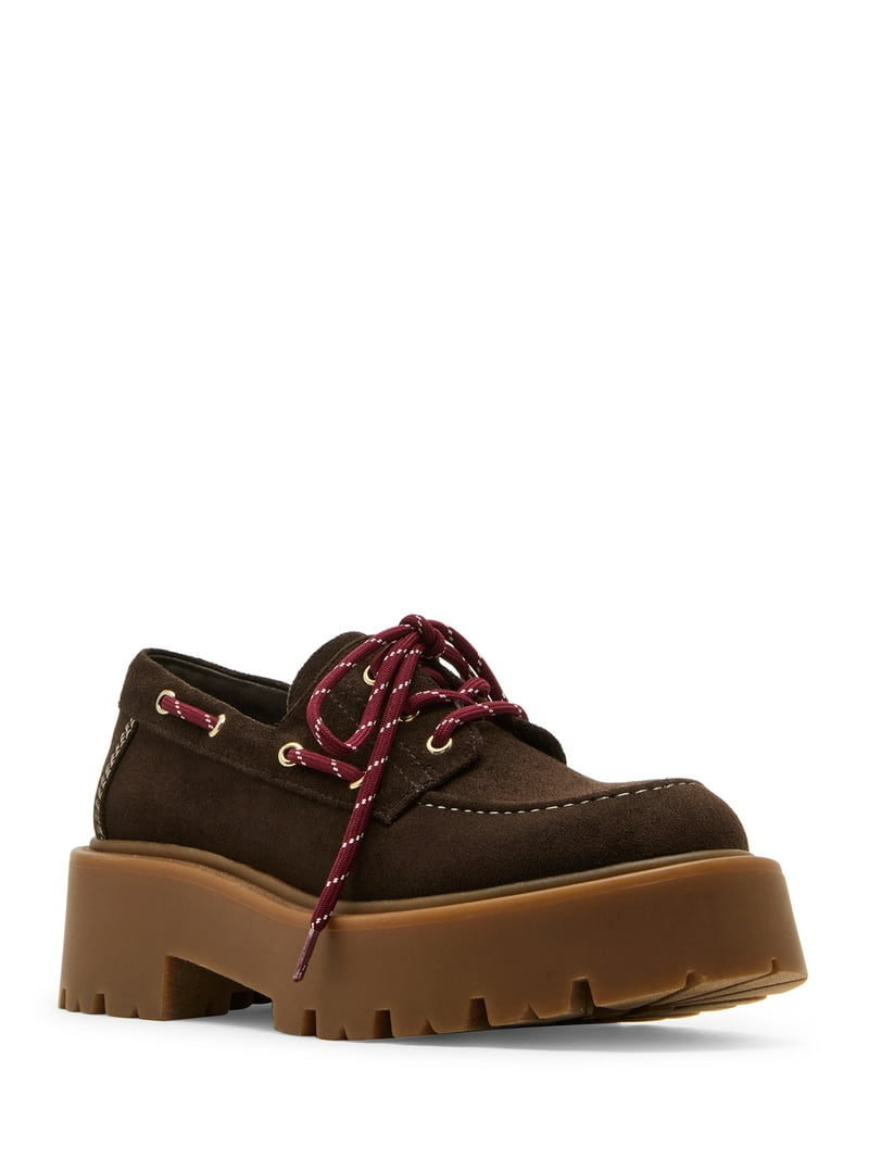 Madden Girl Women's Caden Platform Lug Sole Boat Shoe