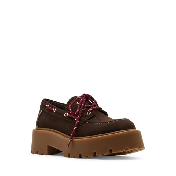 Madden Girl Women's Caden Platform Lug Sole Boat Shoe