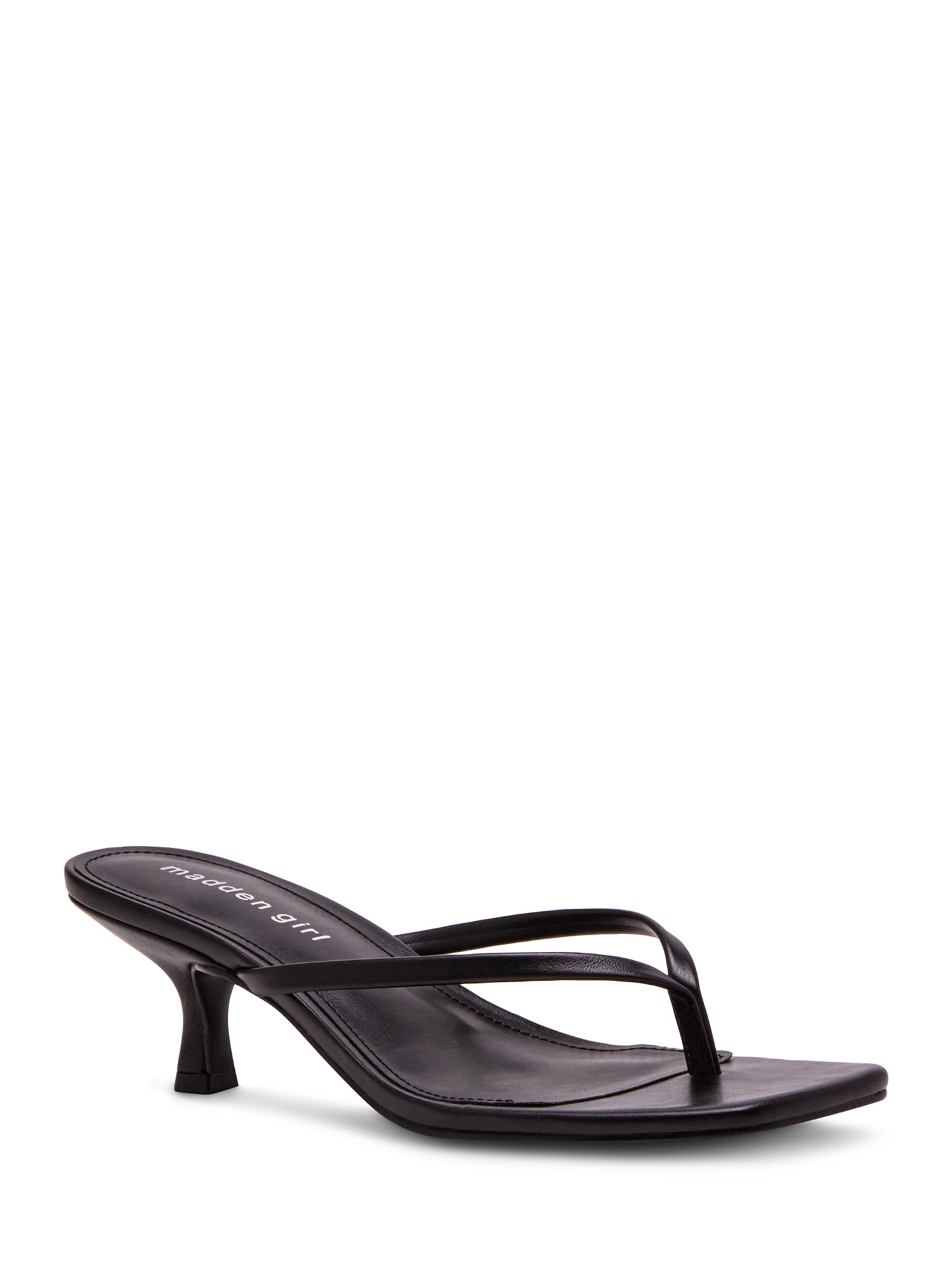 Madden Girl Women's Charlene Thong 2 inch Kitten Heel Sandal