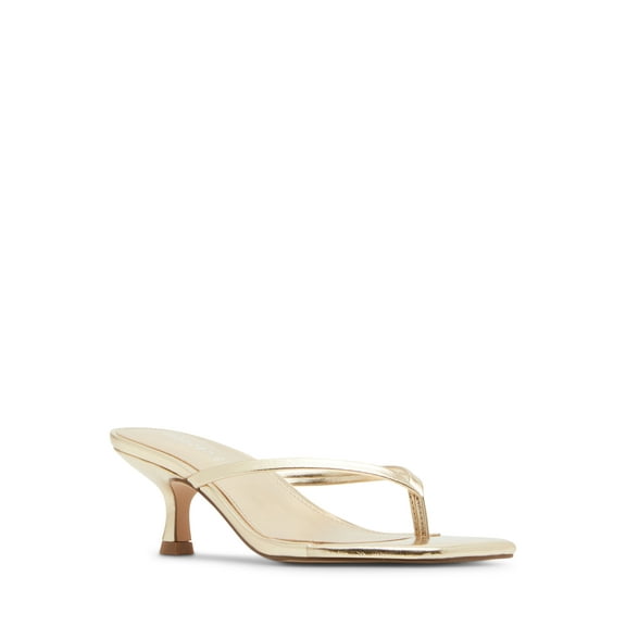 Madden Girl Women's Charlene Thong 2 inch Kitten Heel Sandal