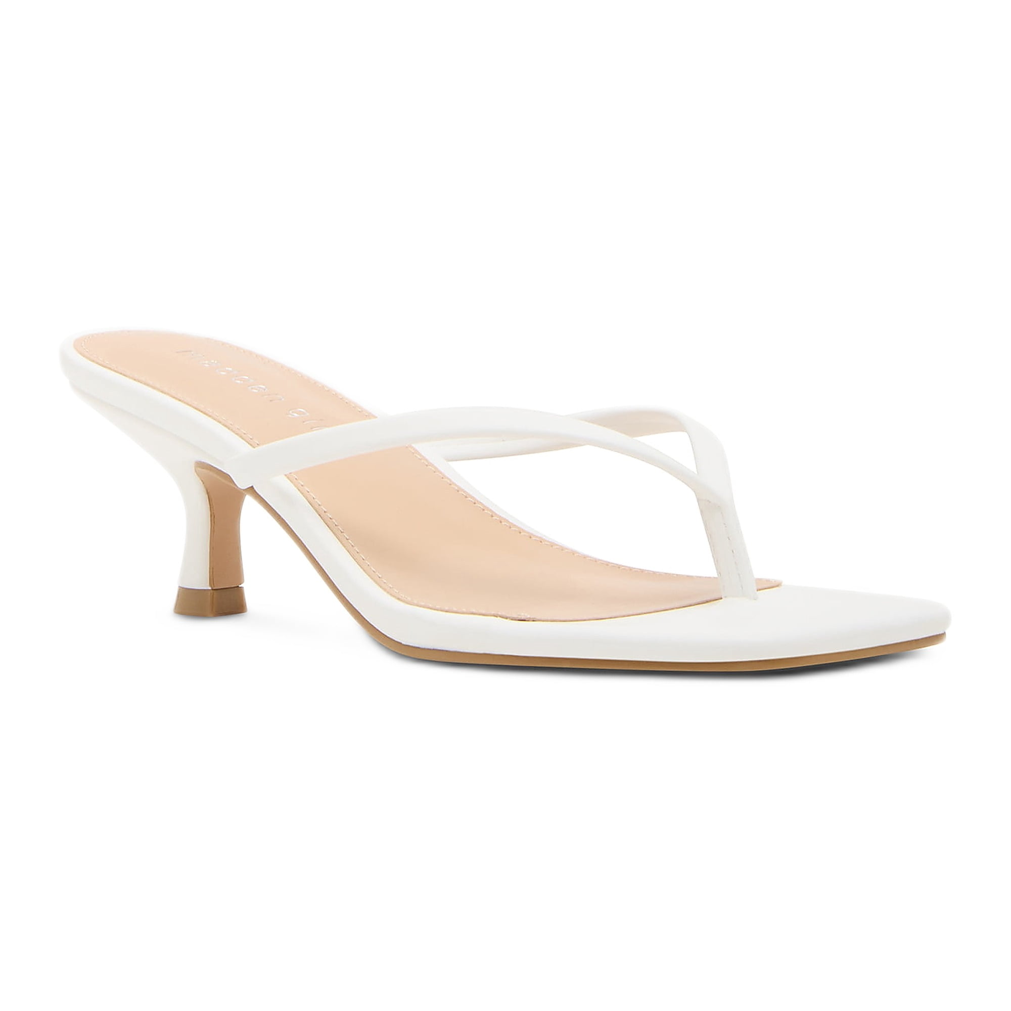 Madden Girl Women's Charlene Thong 2 inch Kitten Heel Sandal