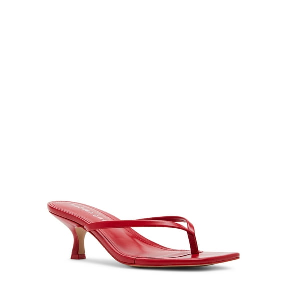 Madden Girl Women's Charlene Thong 2 inch Kitten Heel Sandal