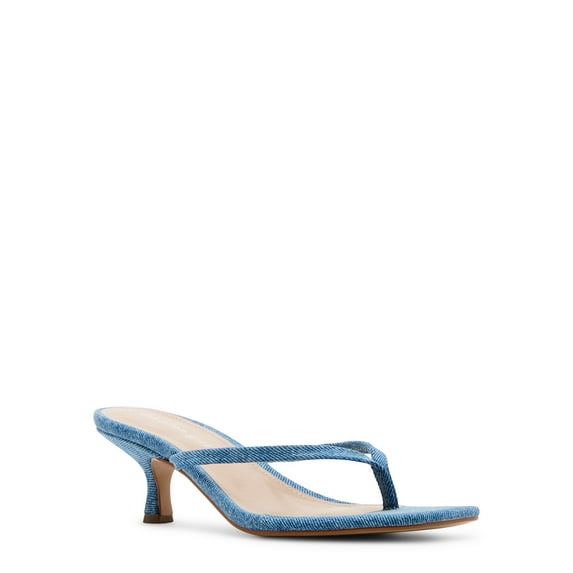 Madden Girl Women's Charlene Thong 2 inch Kitten Heel Sandal