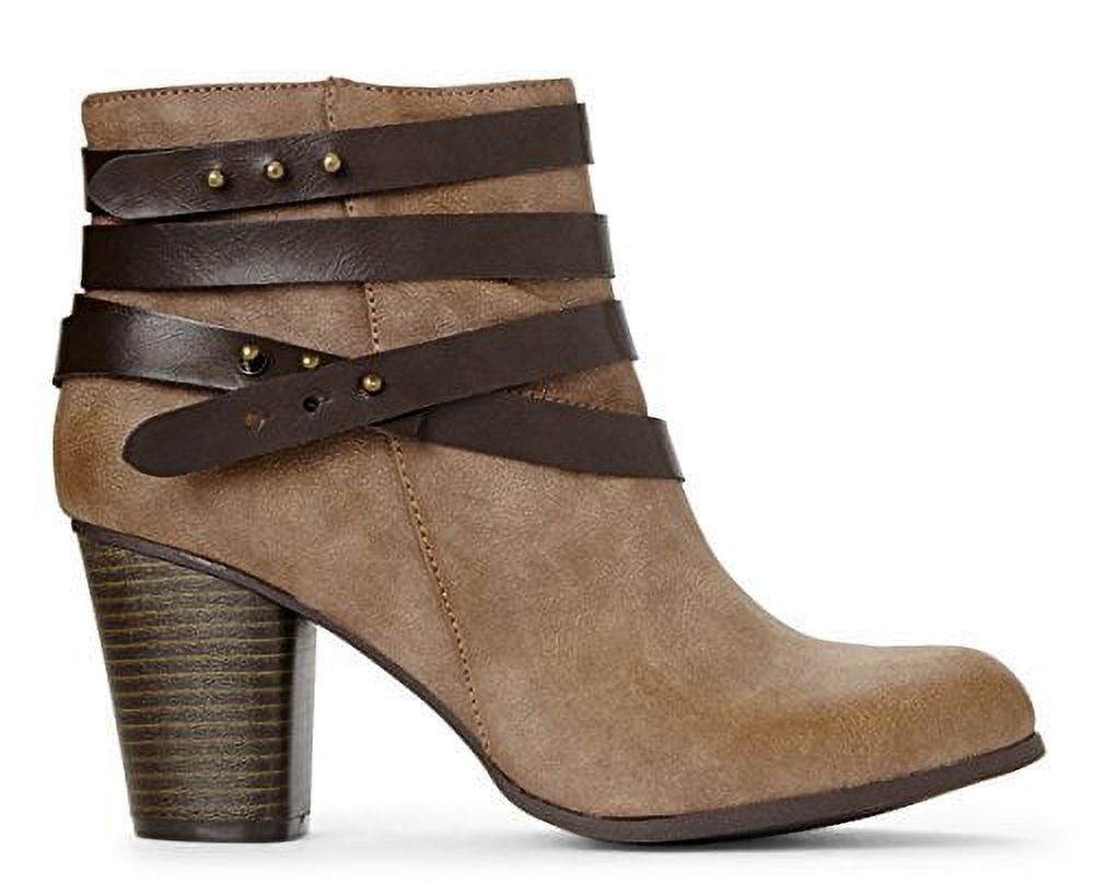 Strappy clearance western booties