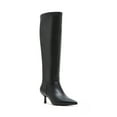Madden Girl Women's Dicee Kitten Heel Knee High Boots (Wide Calf