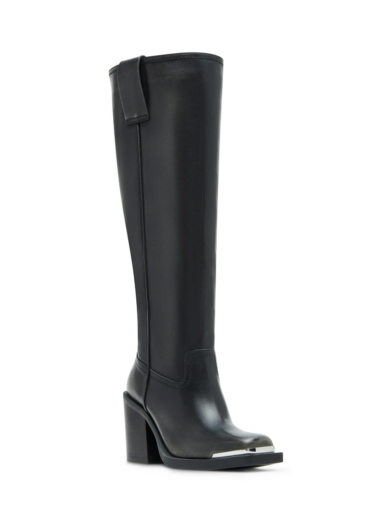 Madden Girl Women's Dollee Tall Western Boots with Block Heel and