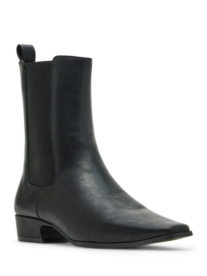 Madden Girl Women's Fionna Low Heel Chelsea Bootie with Block Heel